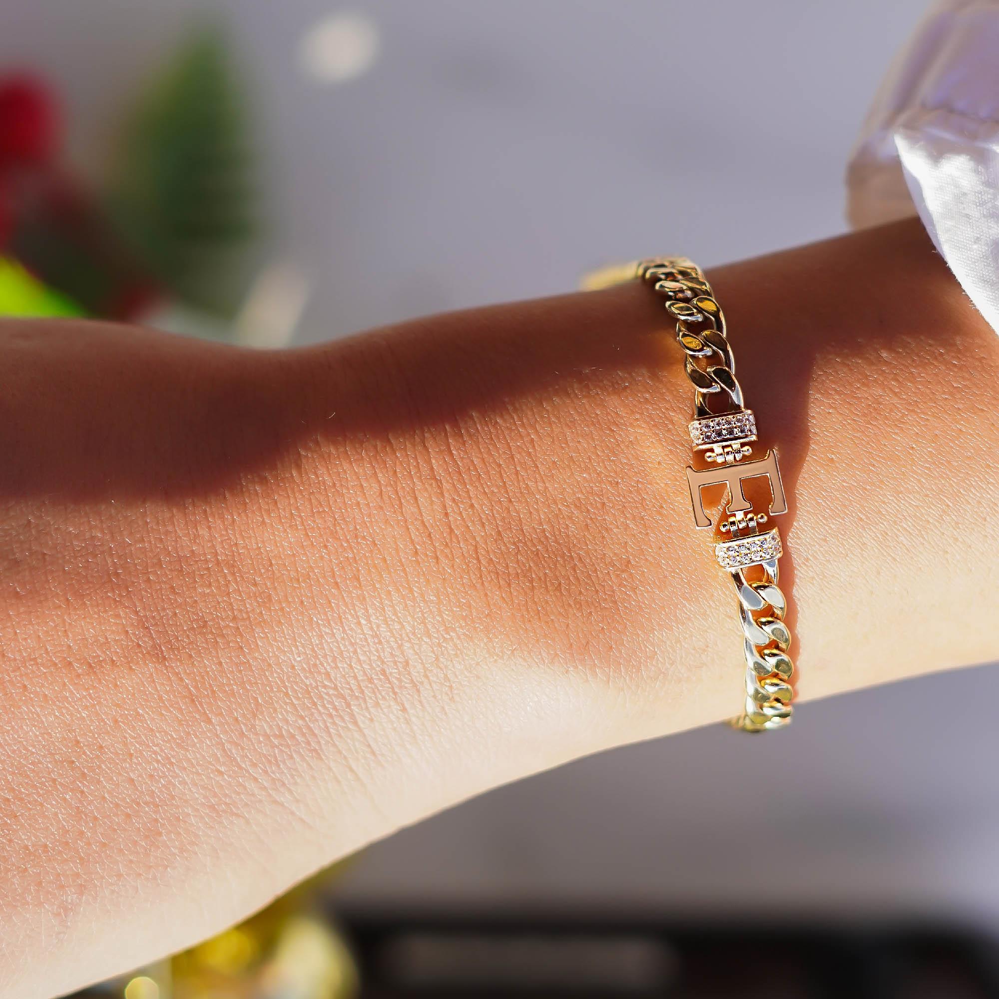 Taşlı Harf Bileklik