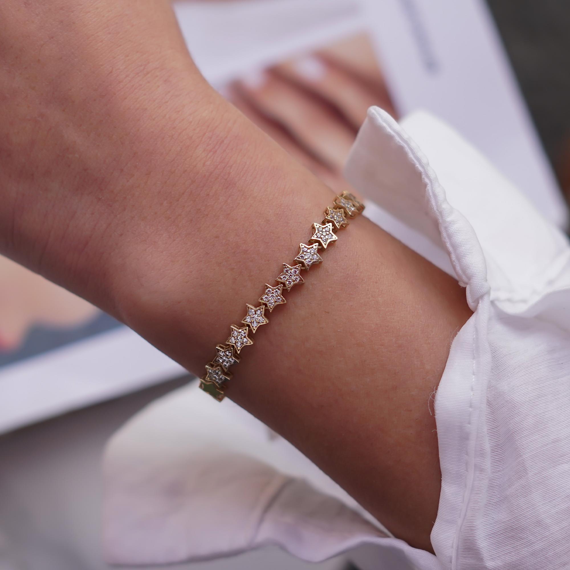 Taşlı Yıldız Bileklik