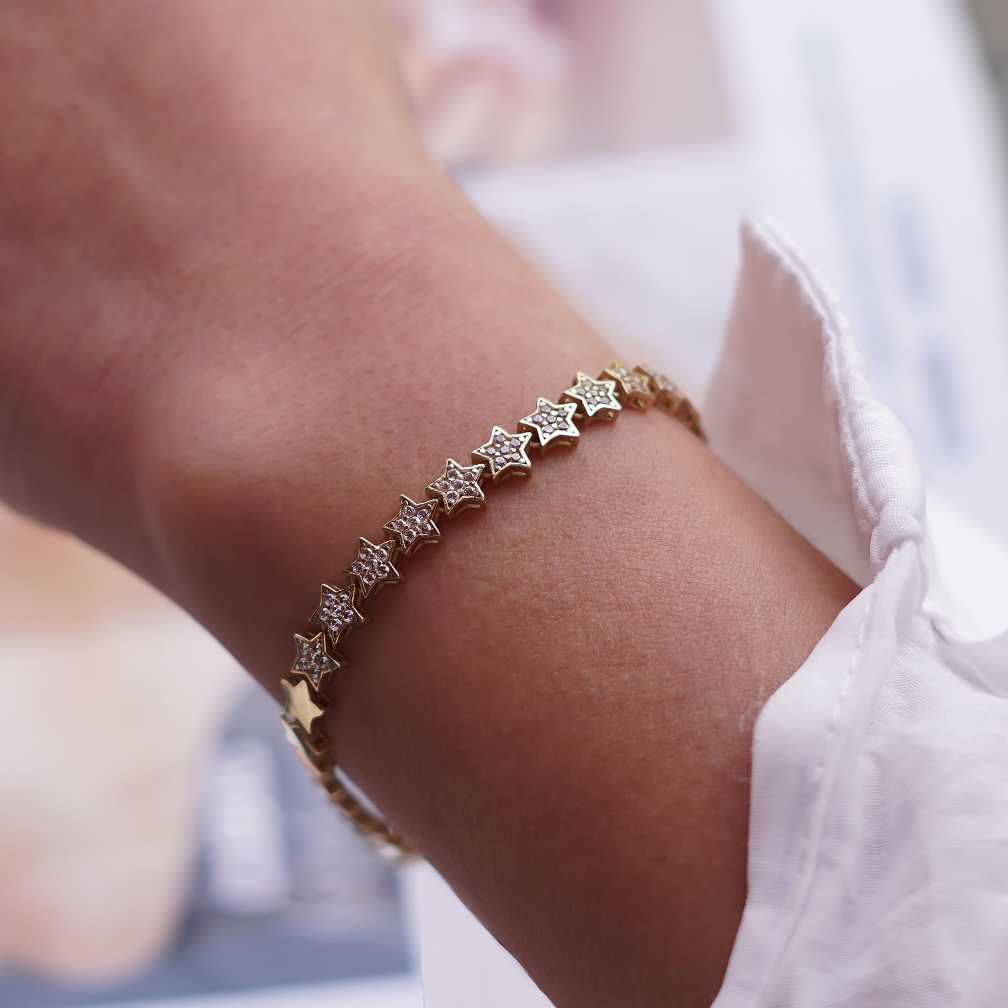 Taşlı Yıldız Bileklik