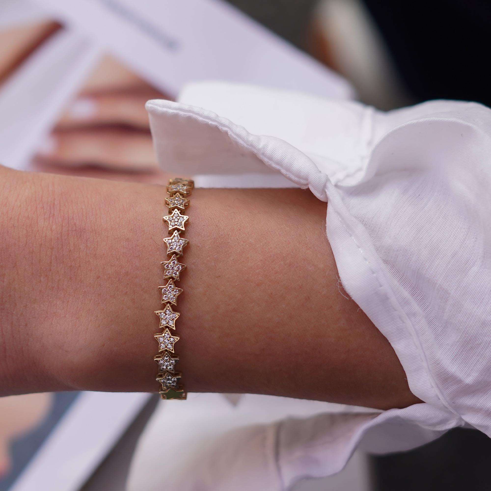 Taşlı Yıldız Bileklik