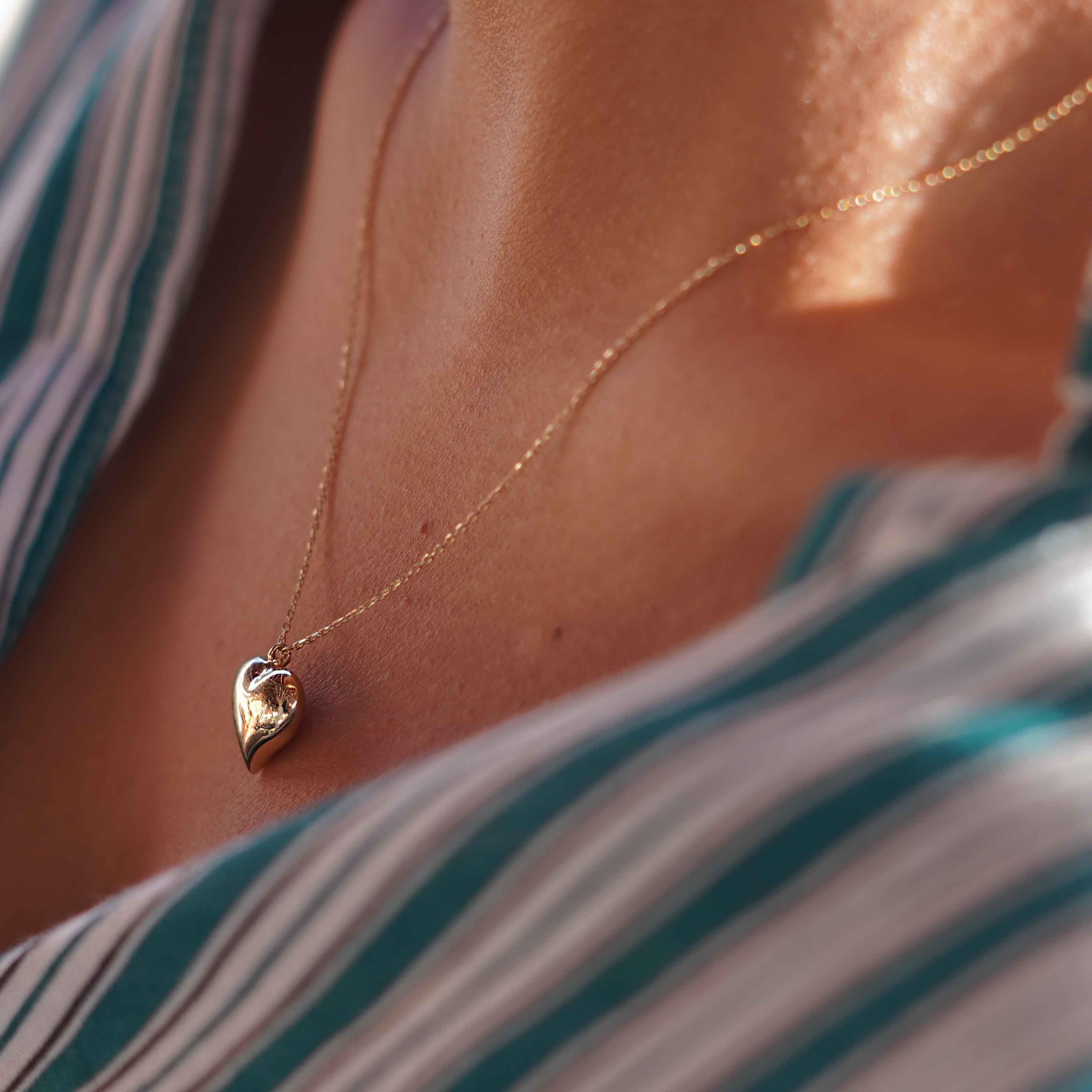 Üç Boyutlu Kalp Kolye