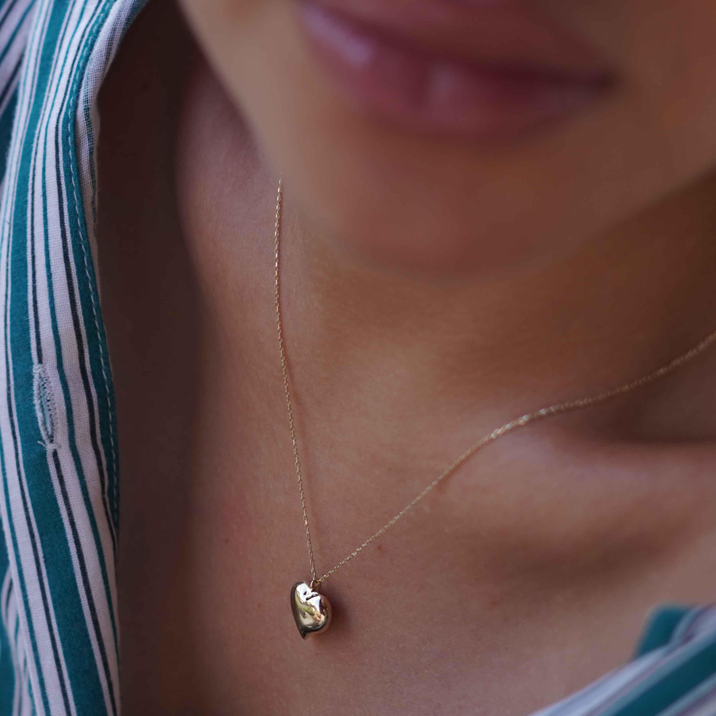 Üç Boyutlu Kalp Kolye