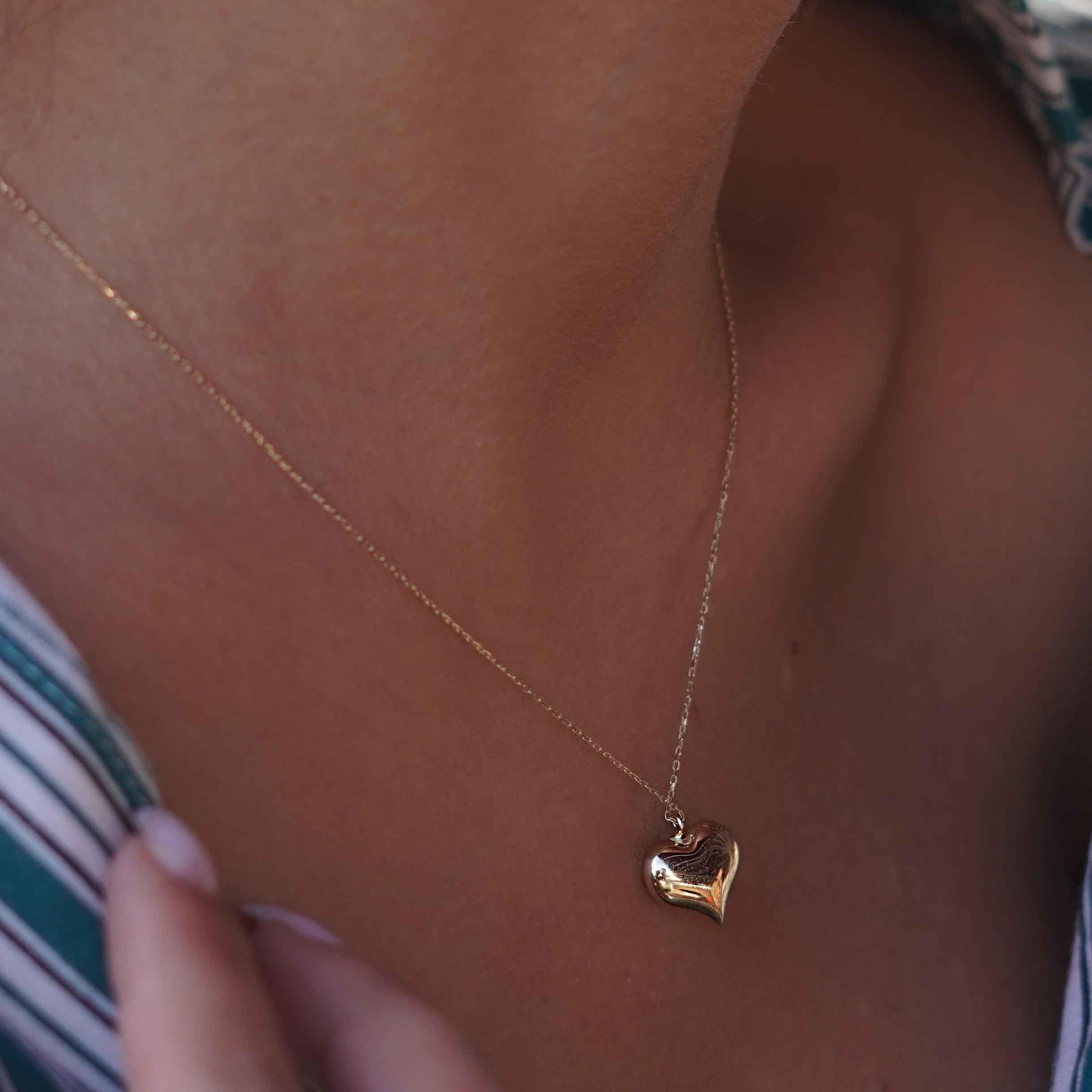 Üç Boyutlu Kalp Kolye