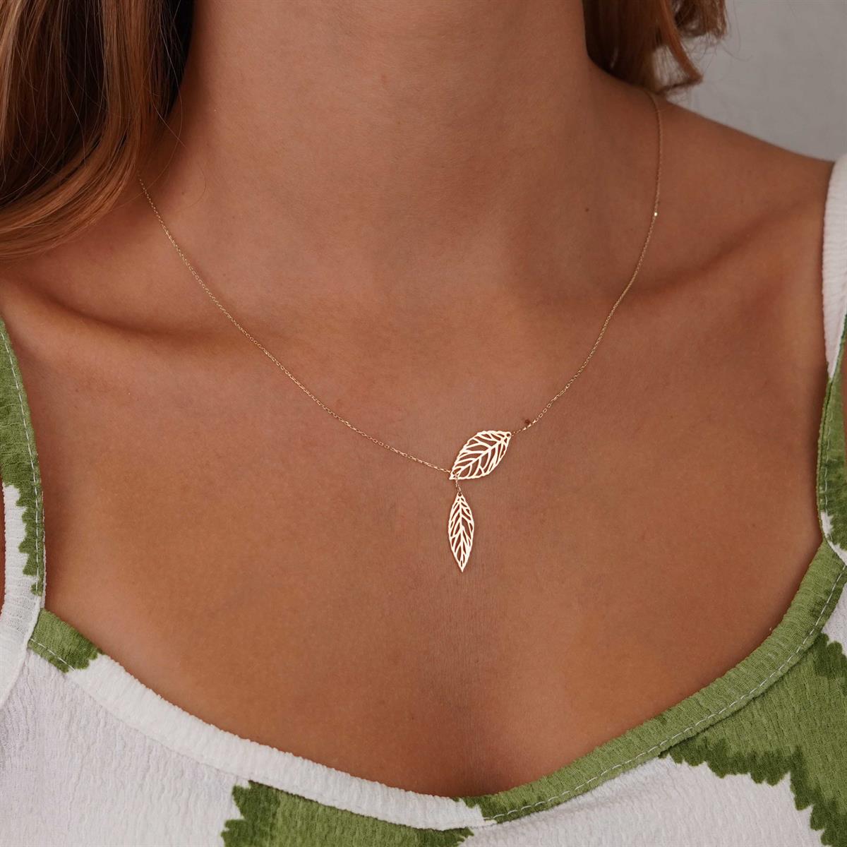 Yaprak Kolye - Asansörlü