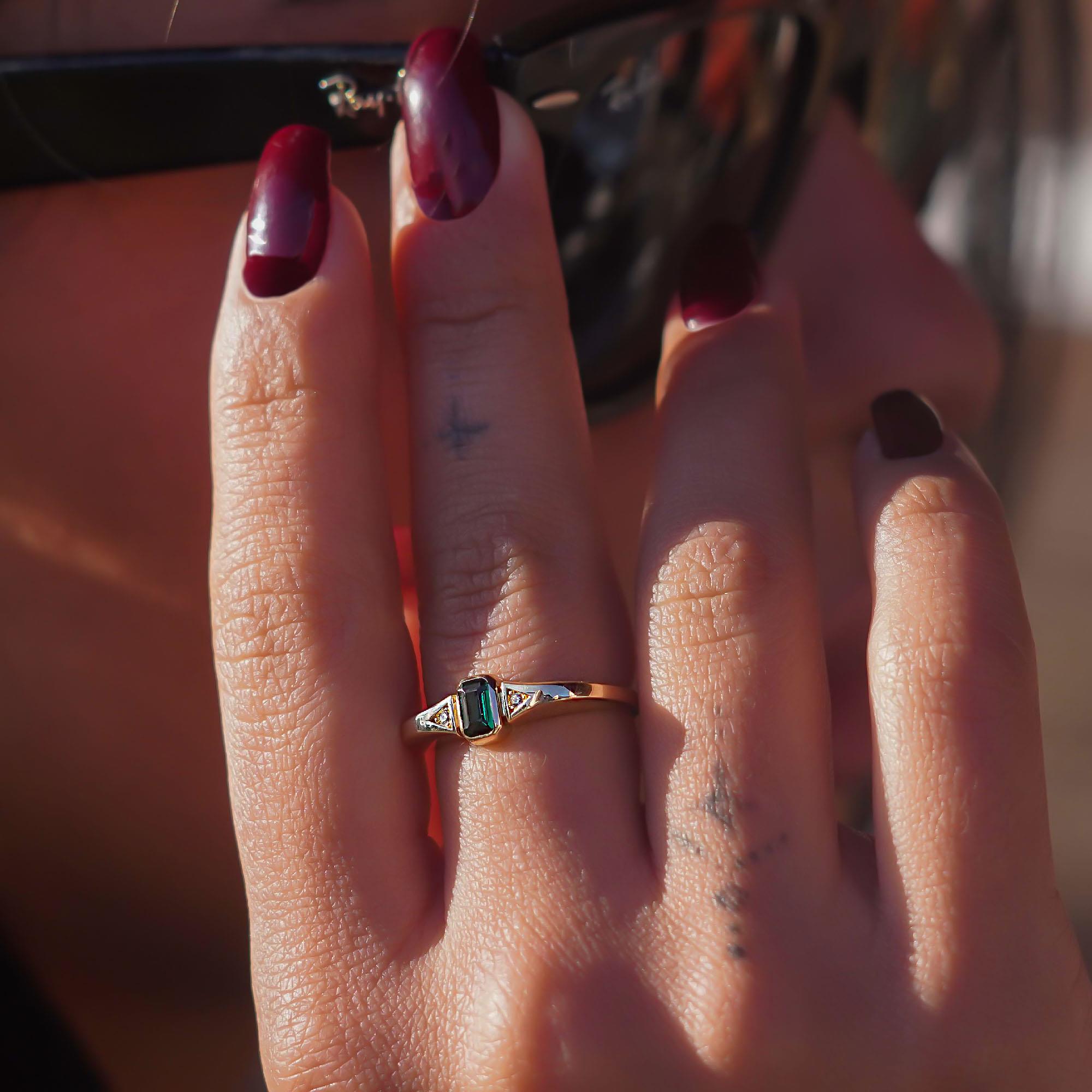 Yeşil Vintage Yüzük