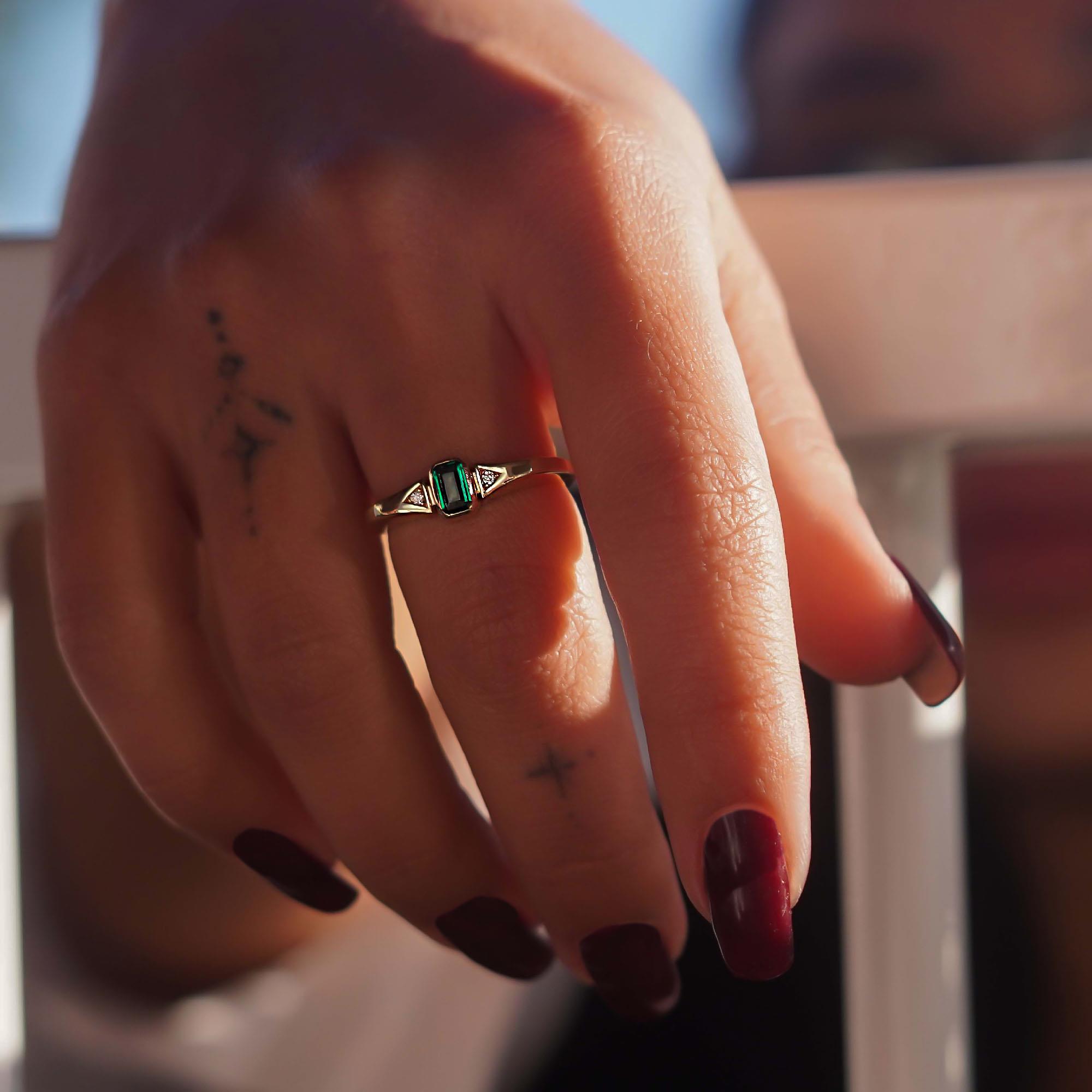 Yeşil Vintage Yüzük