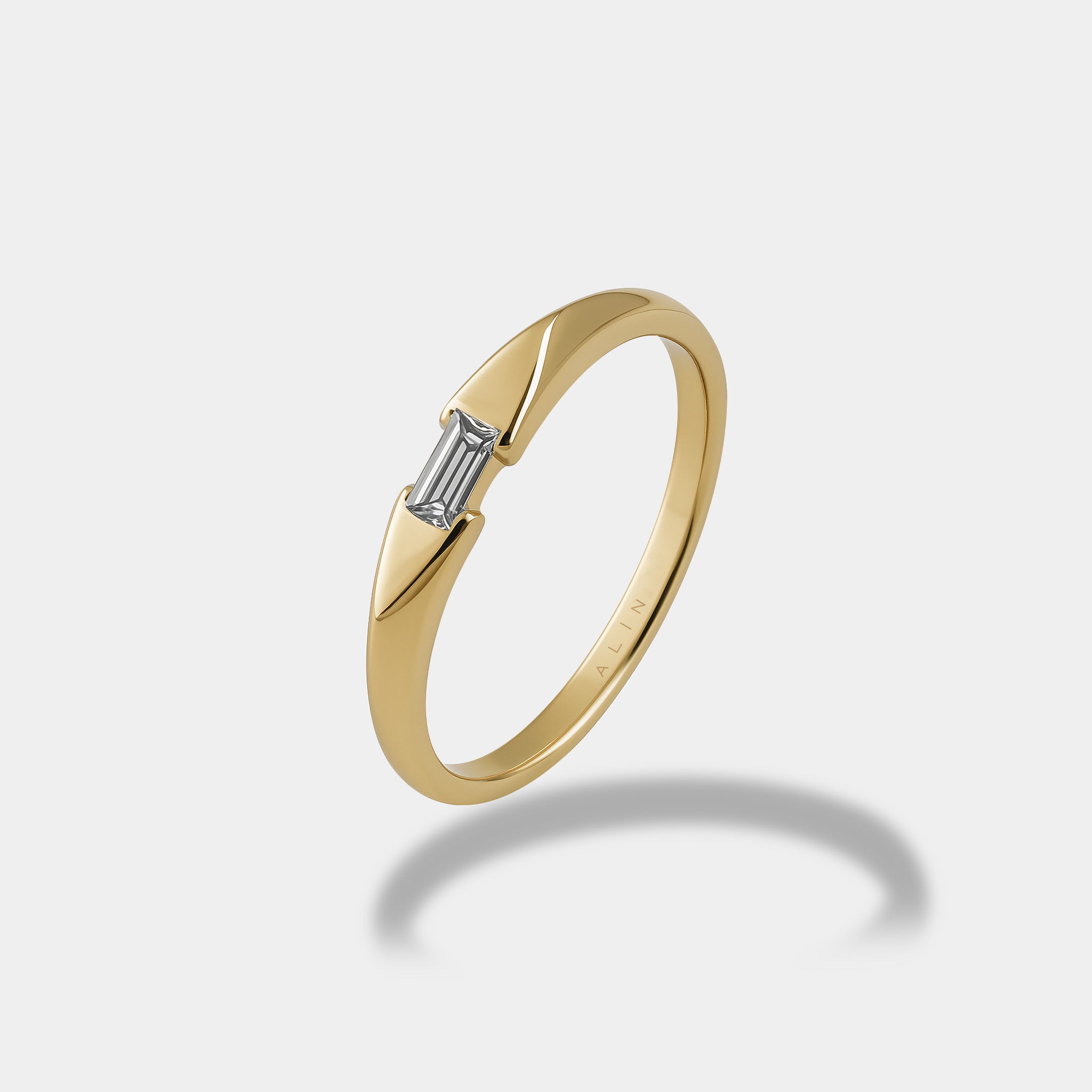 Baget Taşlı Şövalye Yüzük