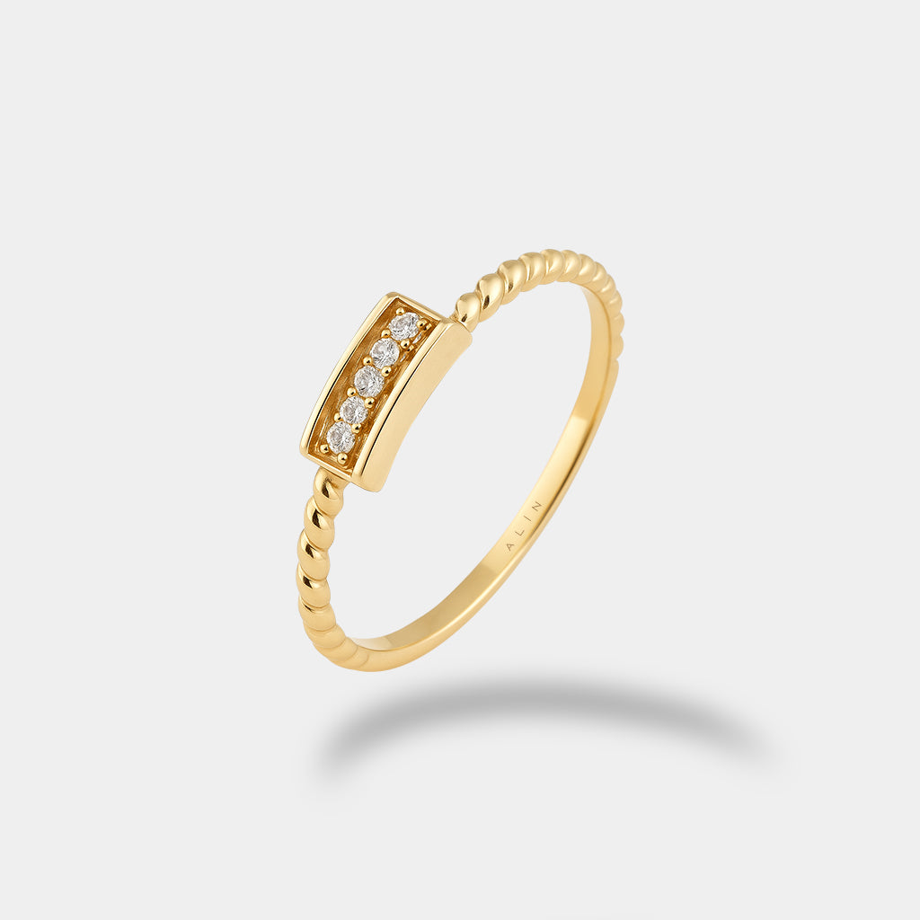 Burgu Taşlı Yüzük