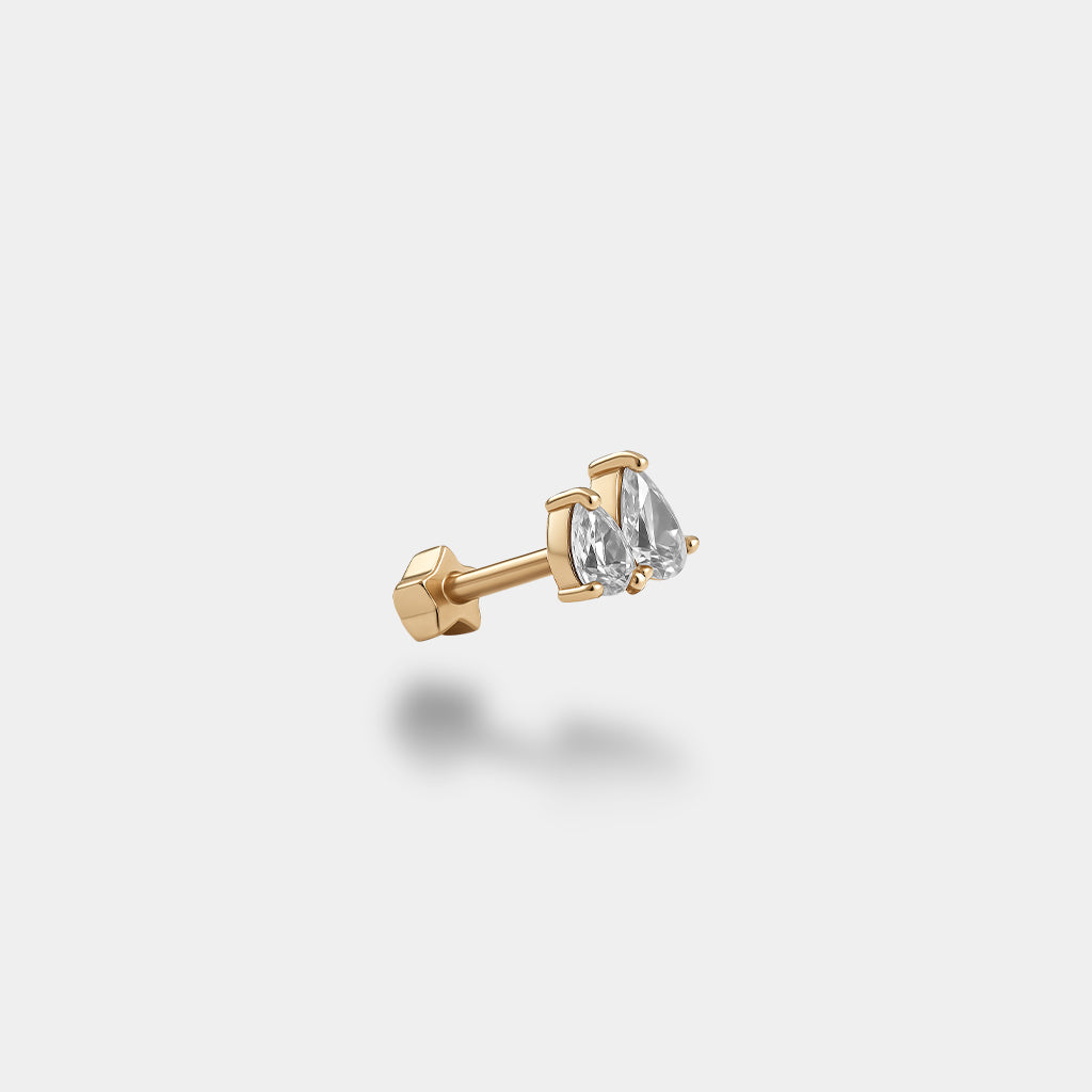 Çift Taş Piercing