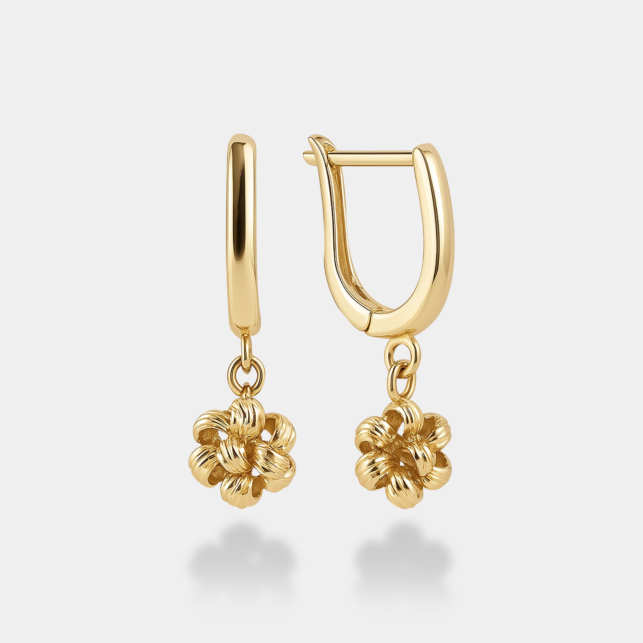 Dorika Taşlı Halka Küpe