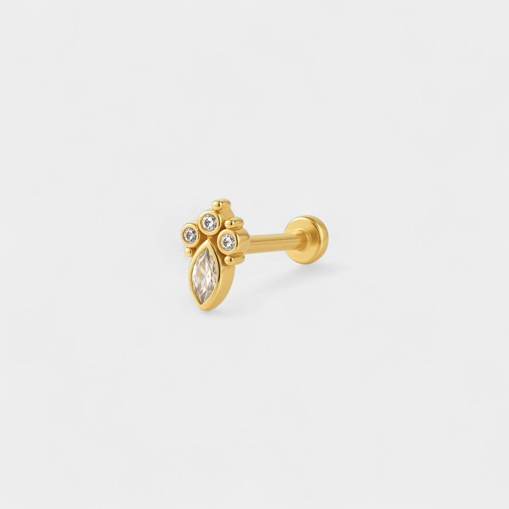 Dörtlü Taş Piercing
