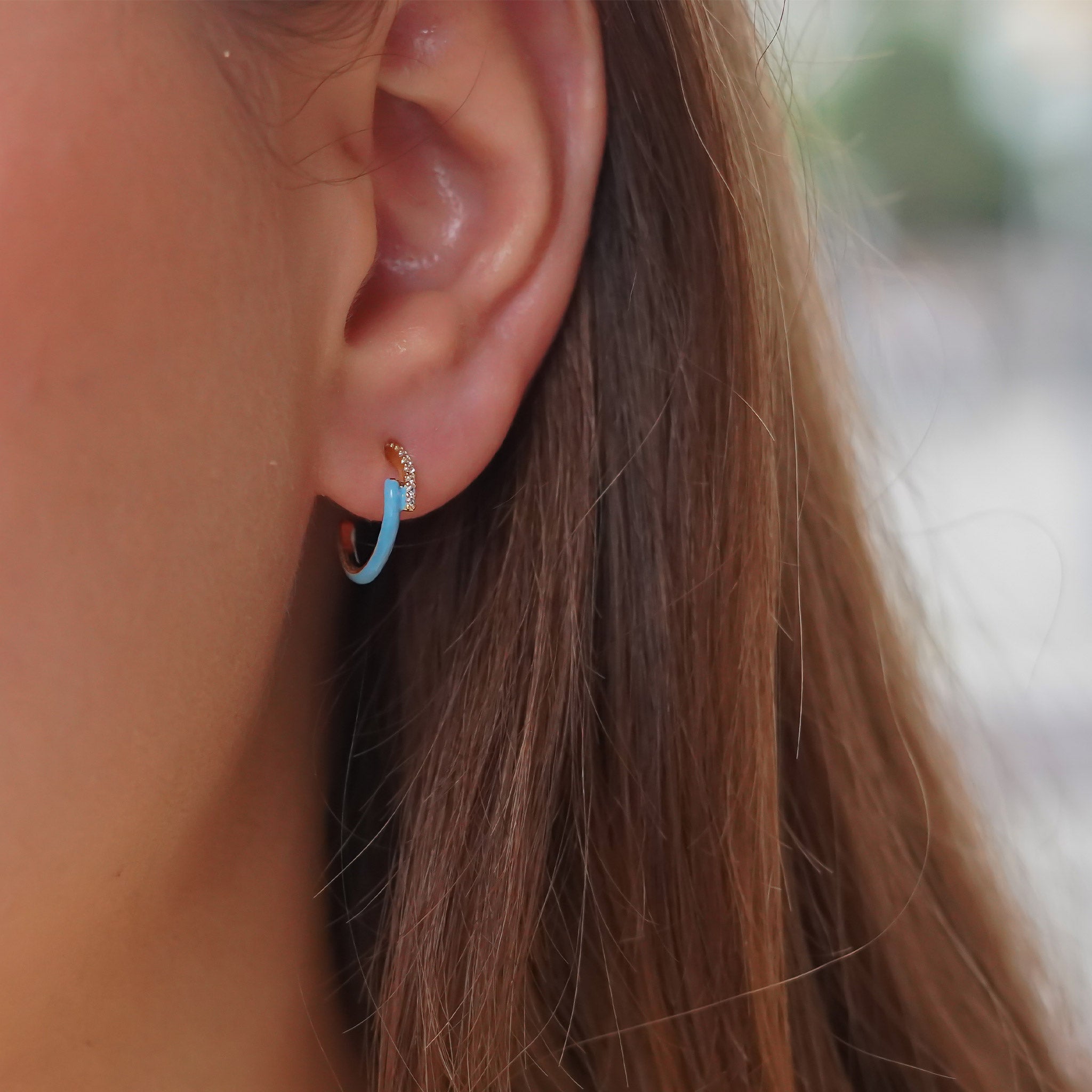 Renkli Su Yolu Küpe