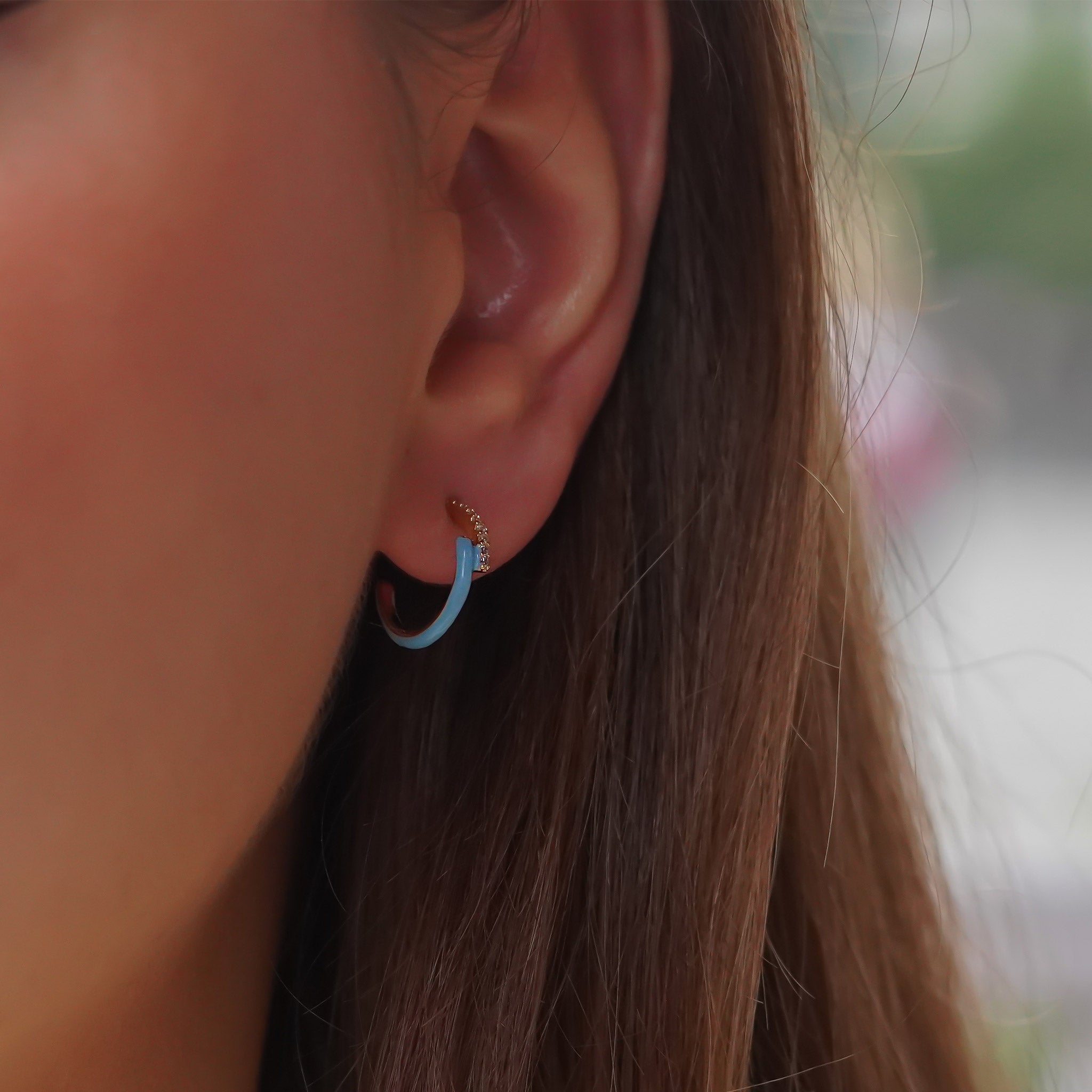 Renkli Su Yolu Küpe