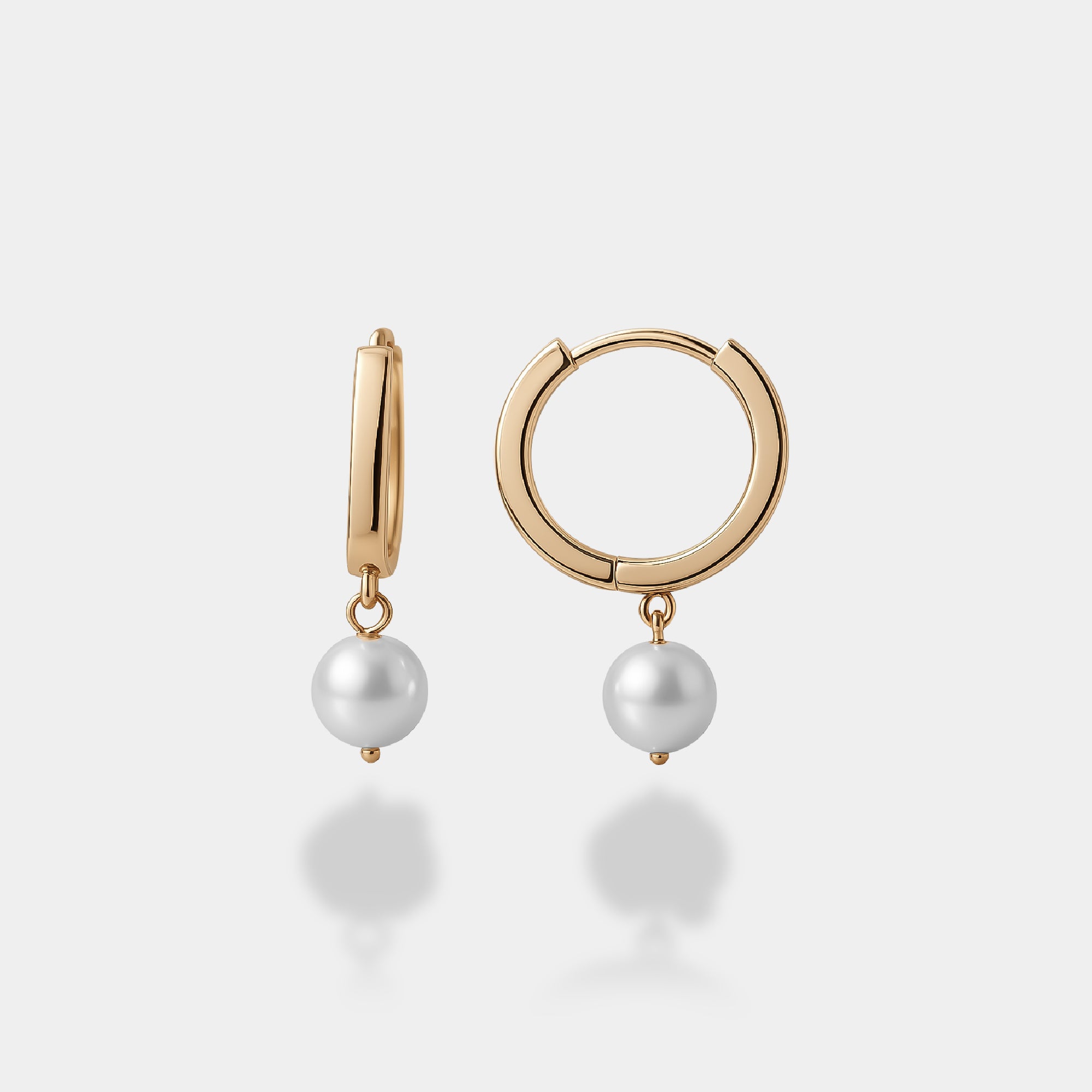 İnci Sallantılı Küpe