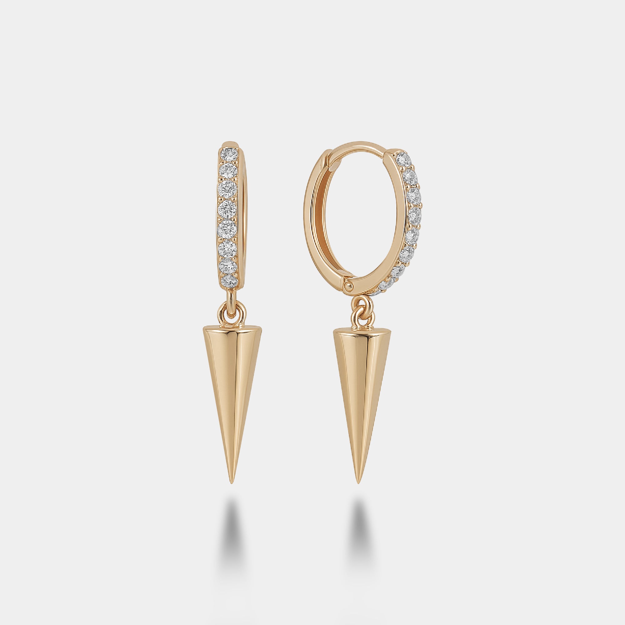 Koni Taşlı Halka Küpe