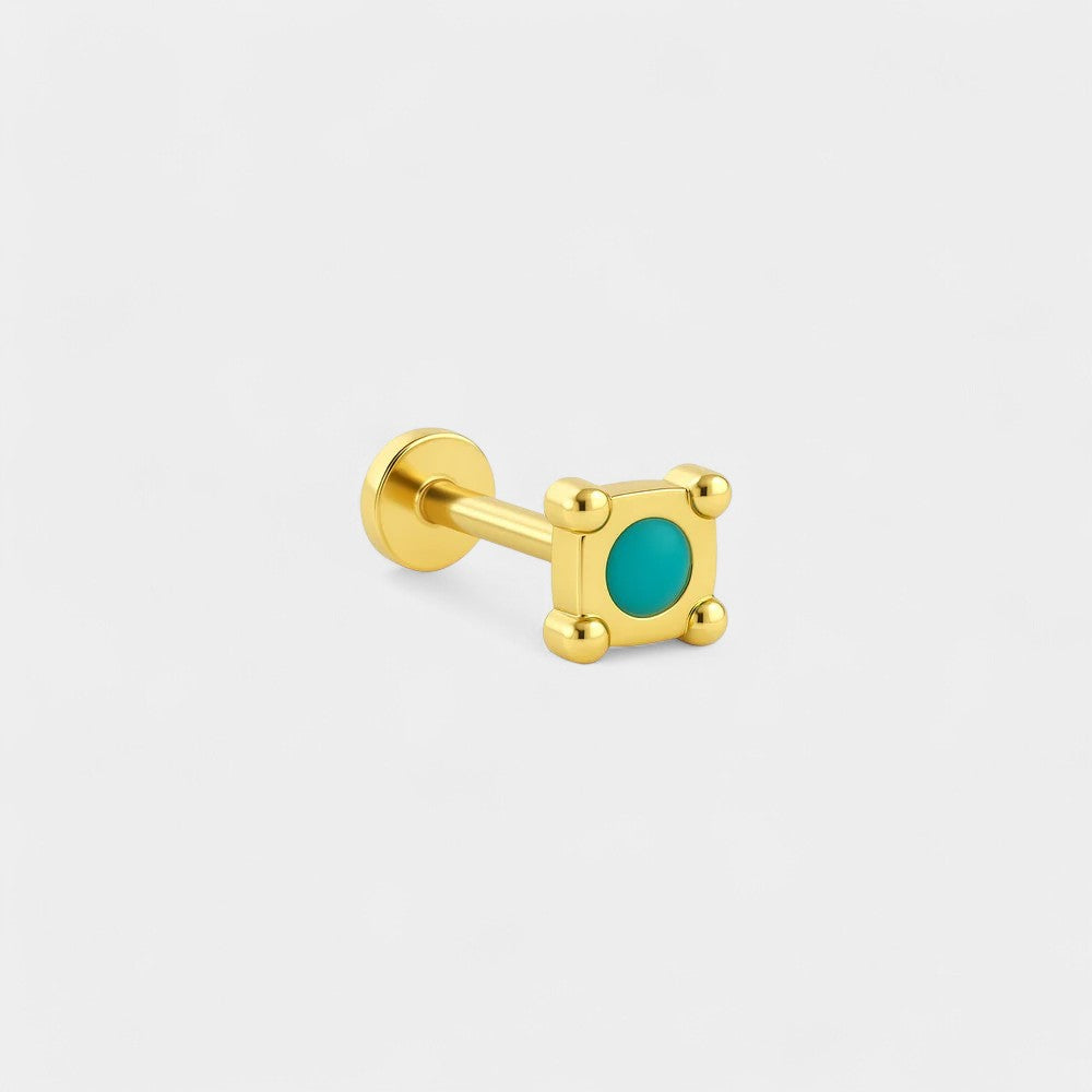 Renkli Kare Piercing