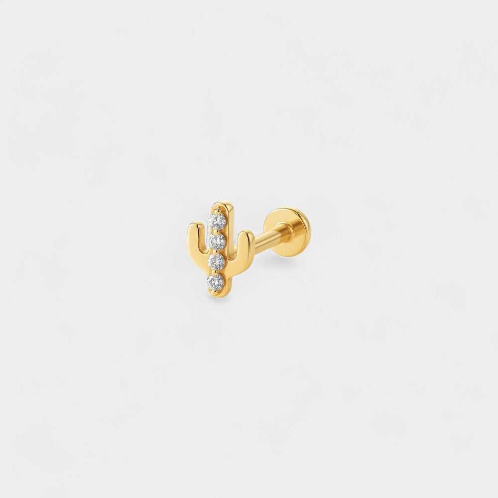 Taşlı Kaktüs Piercing