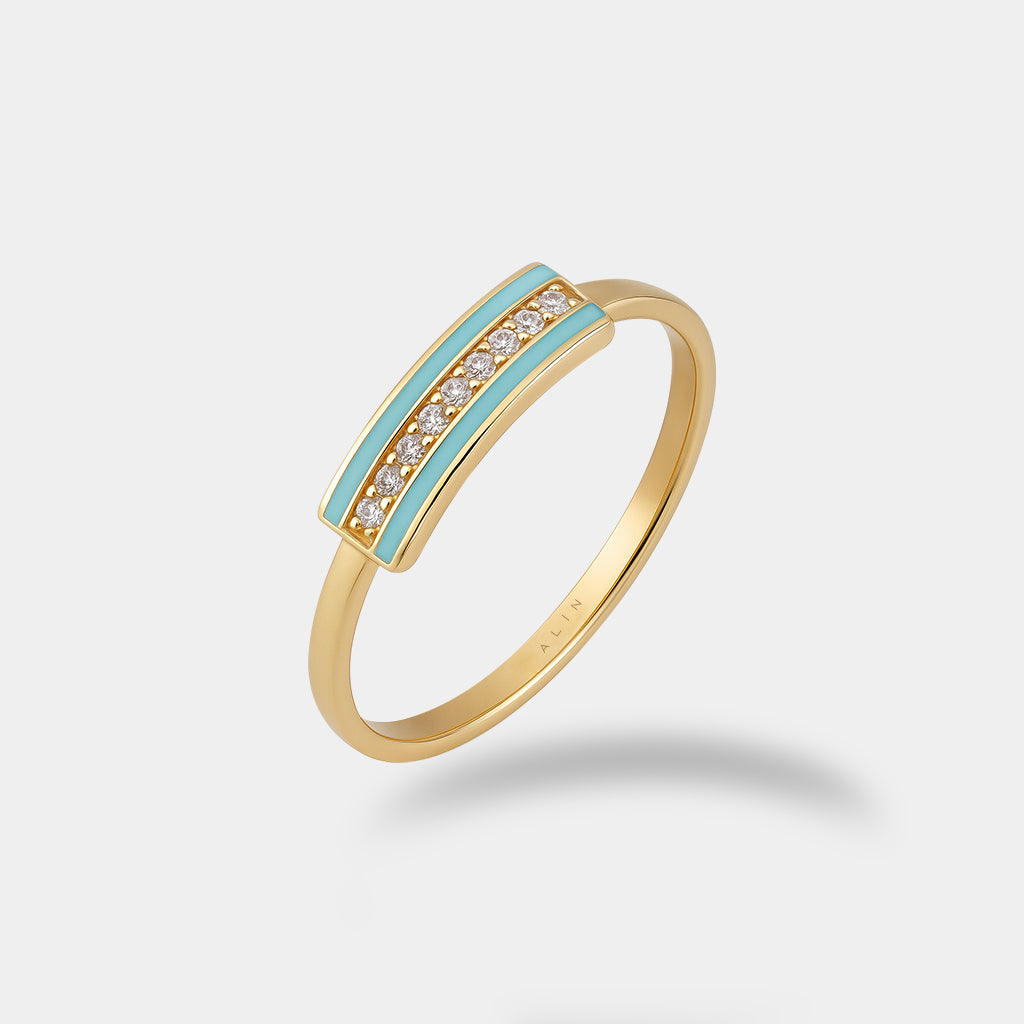 Taşlı Şerit Yüzük