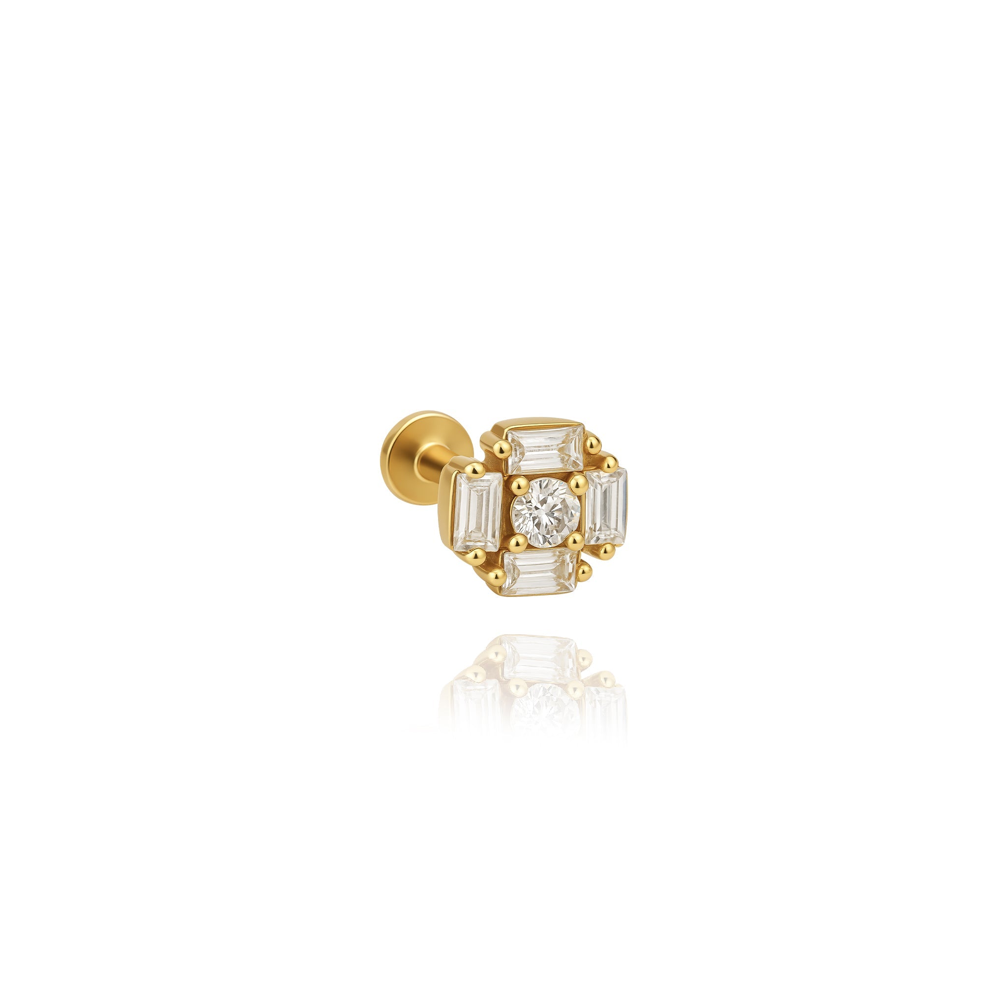 Baget Taşlı Piercing
