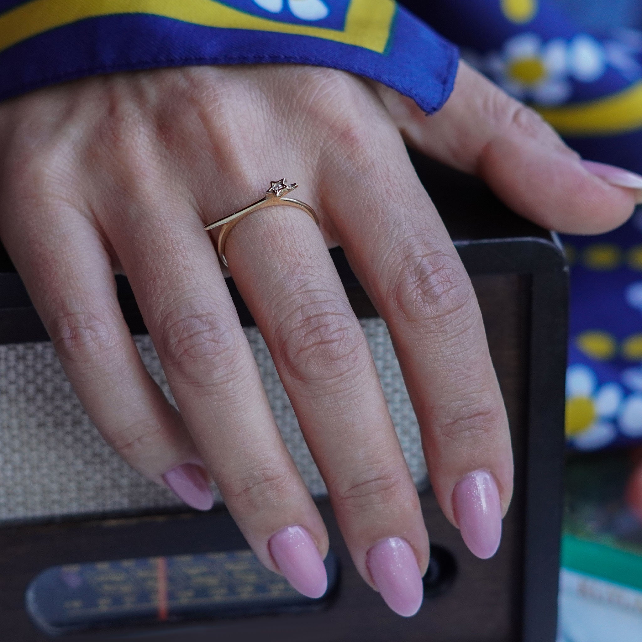 Çizgi Yıldız Yüzük