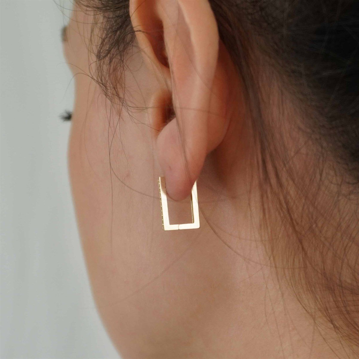 Dikdörtgen Küpe - Keskin Köşeli