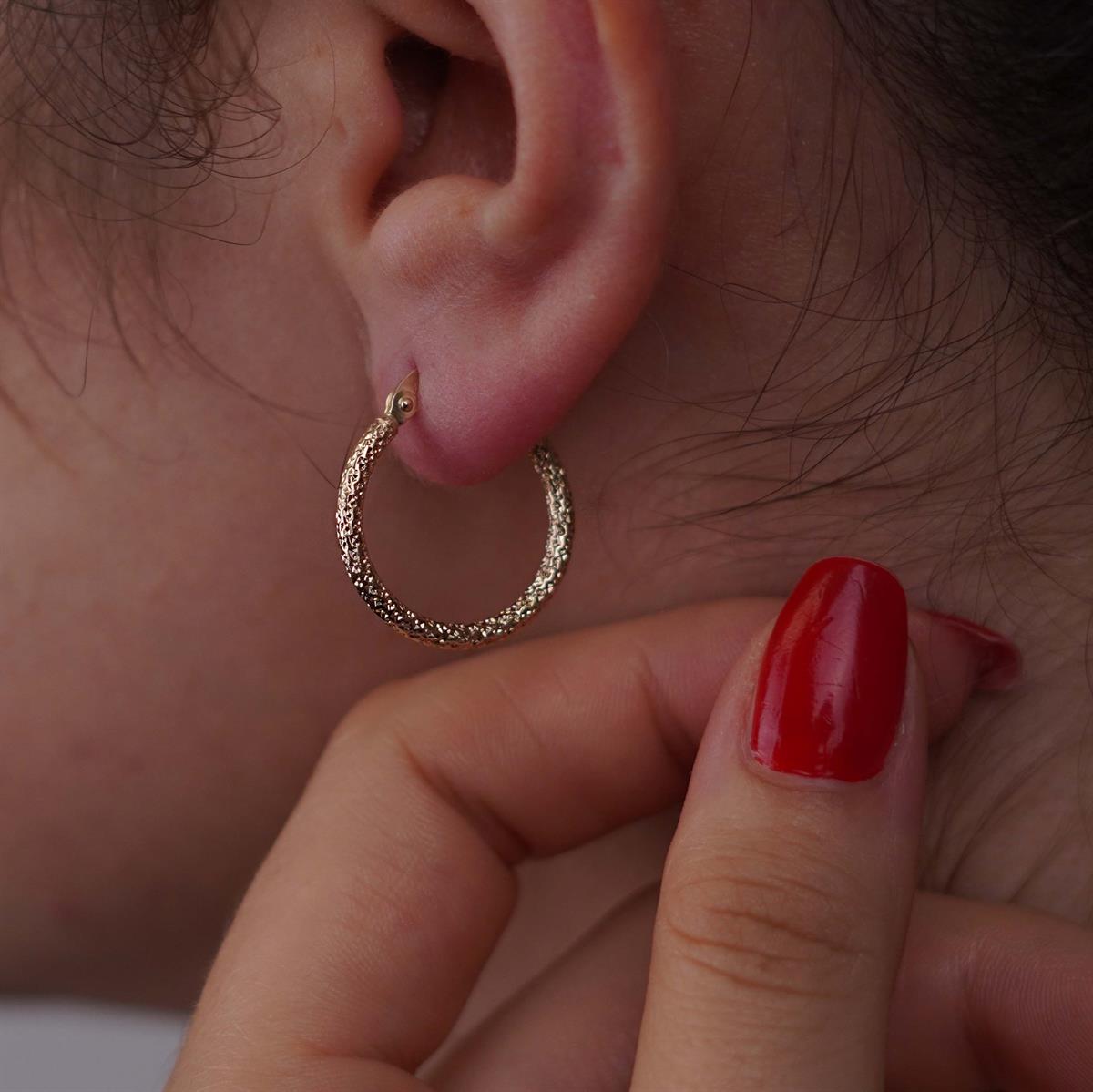 Dokulu Küpe - Medium