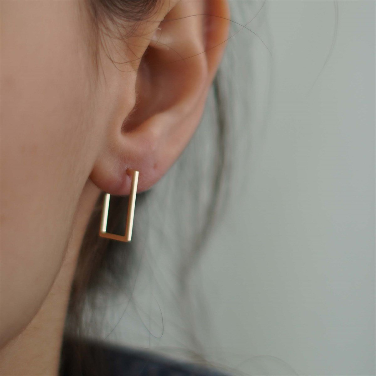 Küt Kesim Tasarım Küpe