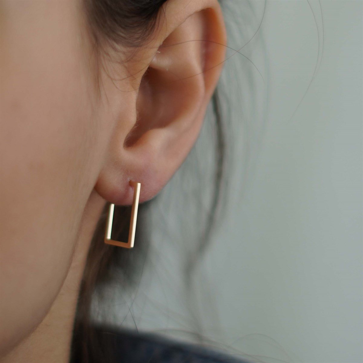 Küt Kesim Tasarım Küpe