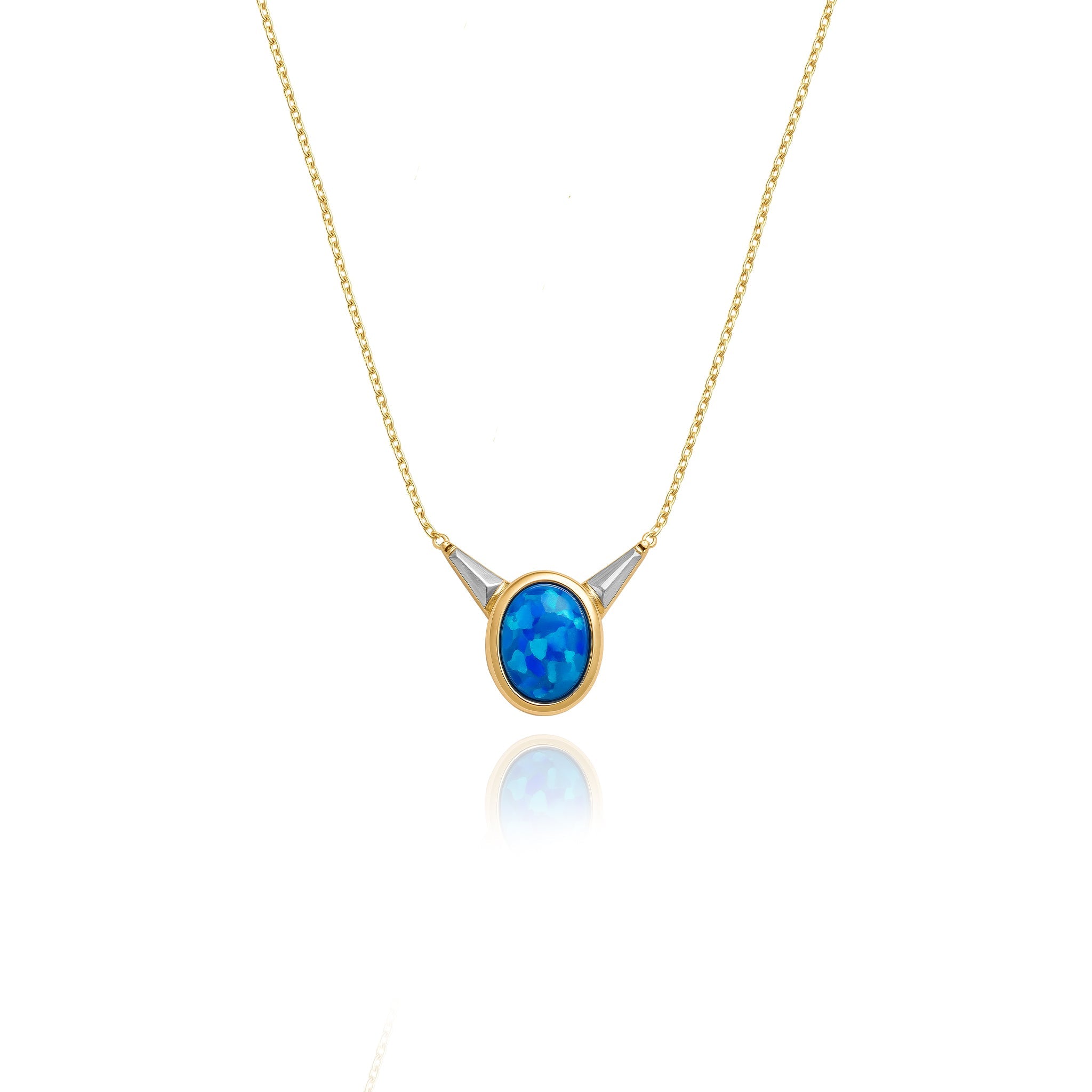 Mavi Opal Kolye