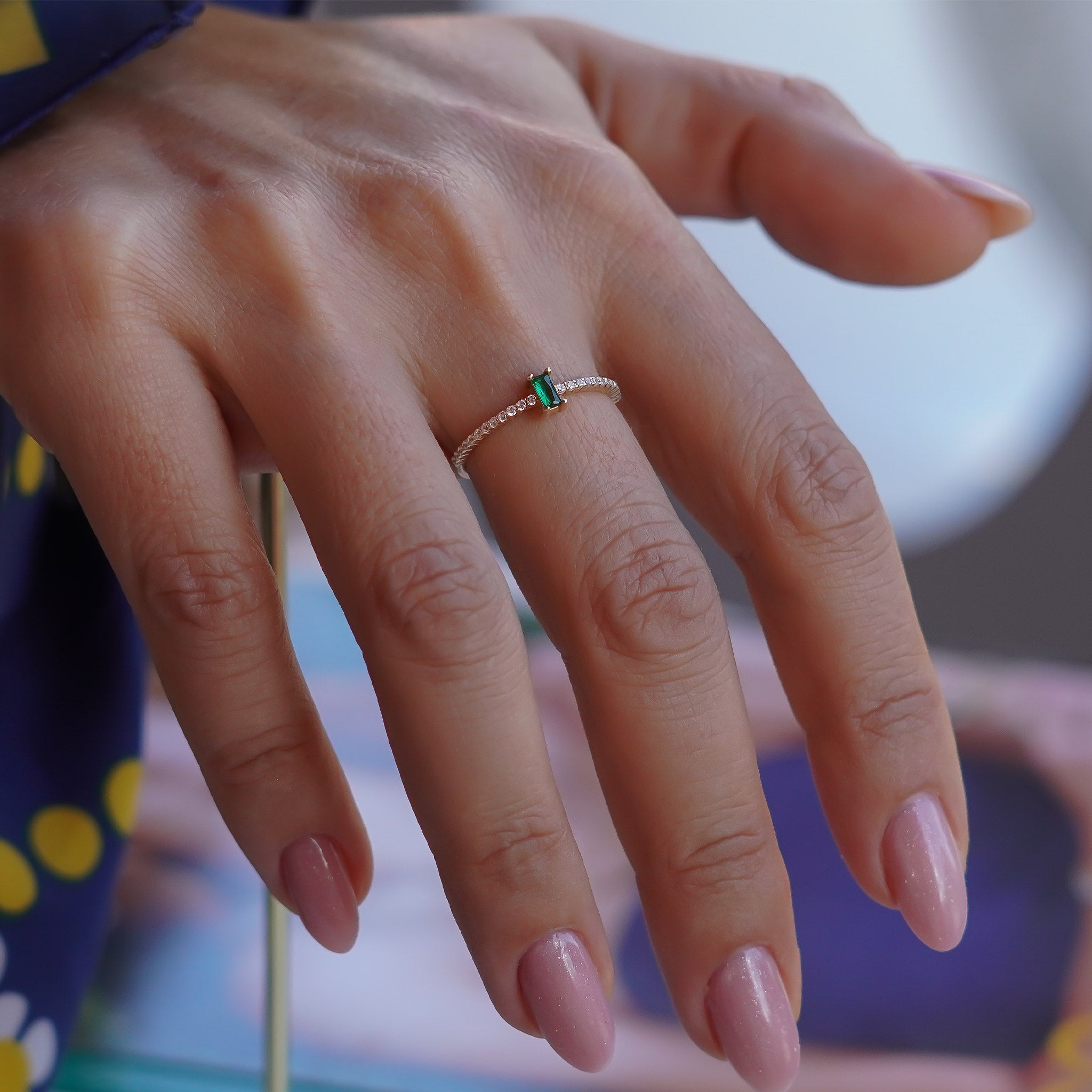 Mini Renkli Baget Yüzük