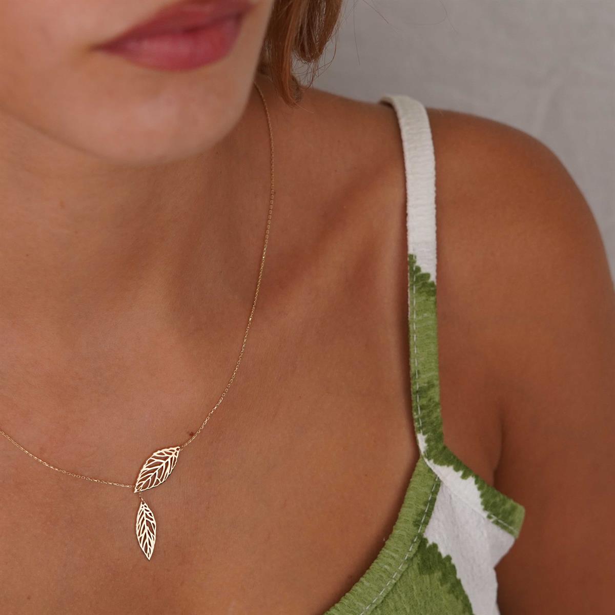 Yaprak Kolye - Asansörlü