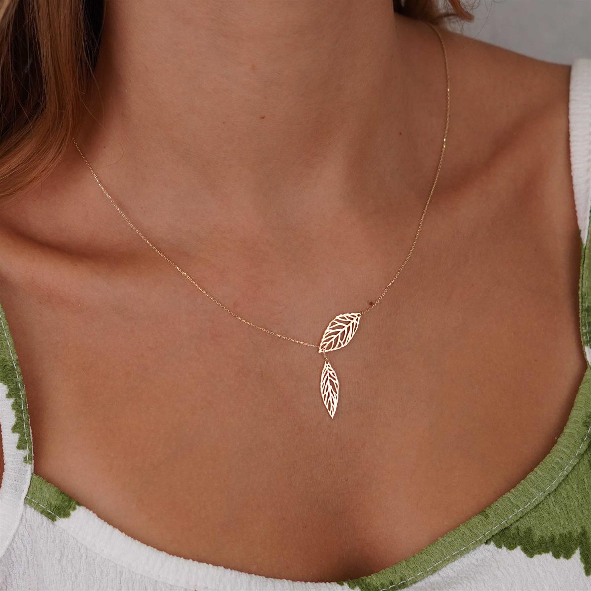 Yaprak Kolye - Asansörlü